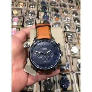 Fossil BQ2125IE Flynn Chronograph Brown Leather Men's Watch